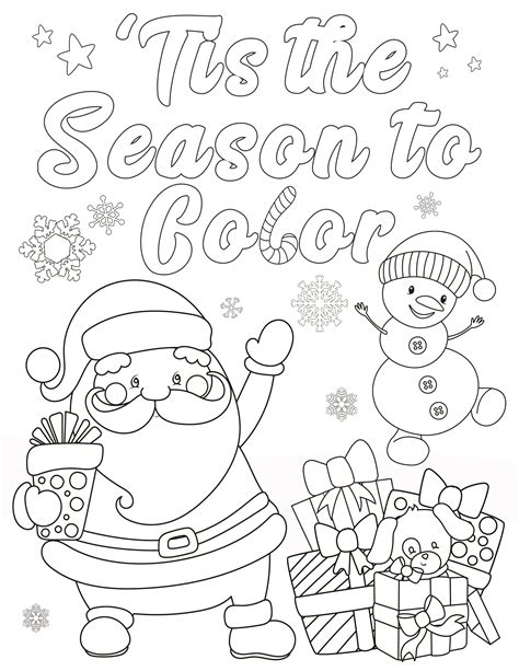 Christmas Pictures To Colour Free Printables